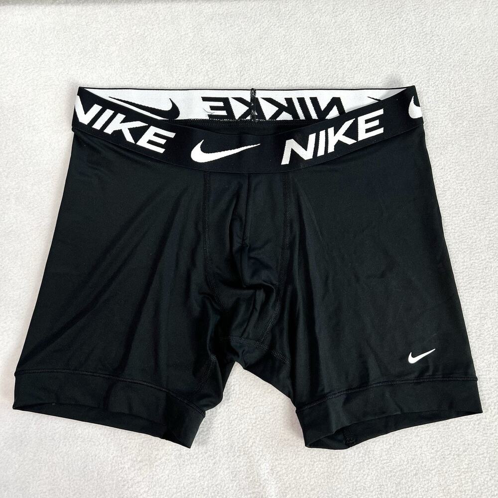 Nike Dri-FIT Essential Micro Men's Boxer Brief 2 Pack 5” inseam Medium Black NEW